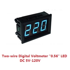 Đồng Hồ Đo Kỹ Thuật Số  5V - 120Vdc Màu Xanh Dương