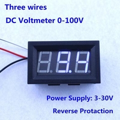 Đồng Hồ Kỹ Thuật Số Đo Điện Áp 100Vdc - Đỏ