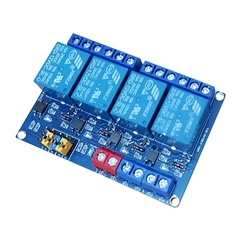 Mạch 4 RELAY 24V-10A Kích Mức Thấp Cao HTC