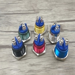 Nút Nhấn Nhả Inox 16mm Màu Trắng