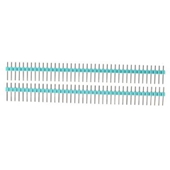 1x40 Pin 2.54mm DIP Straight blue color