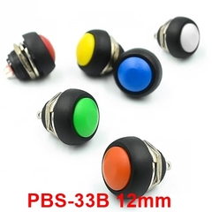 Nút Nhấn Nhả PBS-33B 12mm Màu Cam