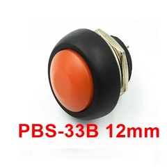 Nút Nhấn Nhả PBS-33B 12mm Màu Cam