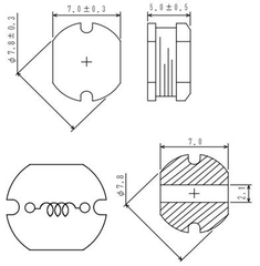 Cuộn Cảm Nguồn 221uH CD75