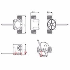 Cảm Biến Lưu Lượng Nước YF-S201B