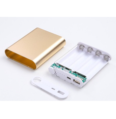 Hộp Sạc Dự Phòng 4 Cell 2A 18650 Màu vàng