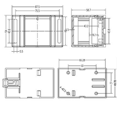 Hộp Nhựa Din Rail KW-78-2