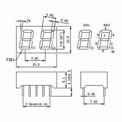 2 LED 7 Đoạn 0.28 inch Màu Đỏ