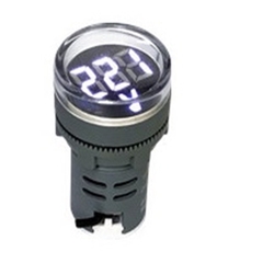 LED Kỹ Thuật Số Đo Điện Áp AC - 22mm Trắng Loại Tròn