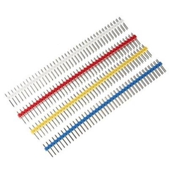 1x40 Pin 2.54mm DIP Straight red color