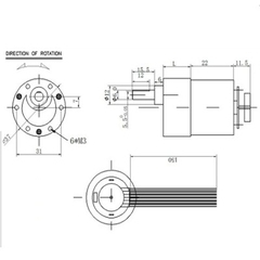 Động cơ mô-tơ encorder JGB37-520-12V 111 vòng