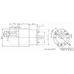 Động cơ mô-tơ JGB37-500TB-12V 100 vòng