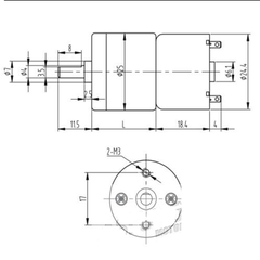 Động Cơ Giảm Tốc JGA25-310-12V 400 Vòng