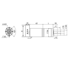 Động cơ DC SERVO Giảm Tốc GP36 500 Encoder 1:27