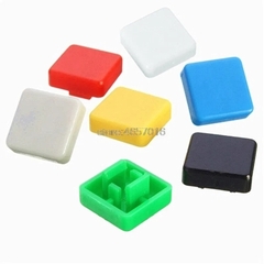 Nắp Nút Nhấn 12x12mm A14 B3F Vuông Màu Xanh Dương