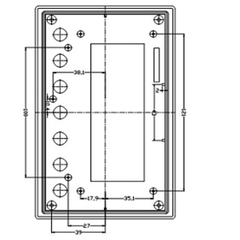 Hộp Nhựa Din Rail KW-28
