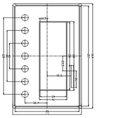 Hộp Nhựa Din Rail KW-27-2
