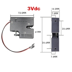 Khóa Điện Từ EL-01 3VDC