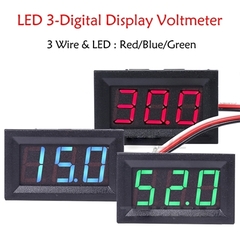 Đồng Hồ Kỹ Thuật Số Đo Điện Áp 0-200Vdc Xanh Lá