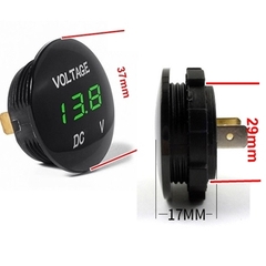 Đồng Hồ Đo Điện Áp 5-48Vdc Kỹ Thuật Số Xanh Dương