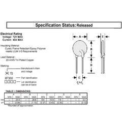 Cầu Chì Tự Phục Hồi PPTC RXEF300
