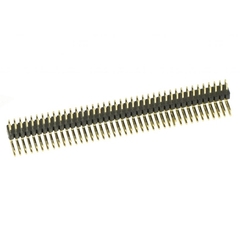 2x40 2.54mm Male Header Right Angle Gold