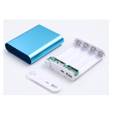 Hộp Sạc Dự Phòng 4 Cell 2A 18650 Màu Xanh