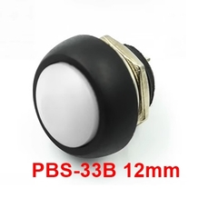 Nút Nhấn Nhả PBS-33B 12mm Màu Trắng