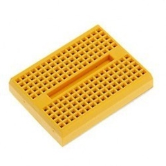 Yellow mini breadboard