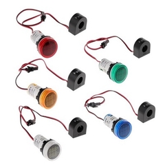 LED Kỹ Thuật Số Đo Điện Áp Và Dòng Điện - 22mm Vàng