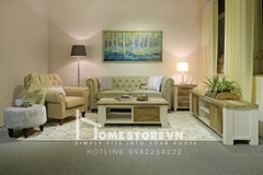 Sofa đơn tay cuộn lưng nút - SFD12