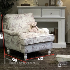 Sofa đơn tay lượn lưng kép -SFD14