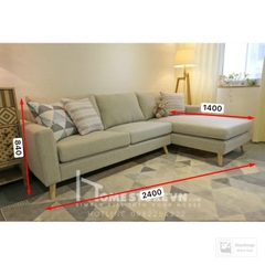 Sofa góc L tay thẳng dài 2m4 - SF19