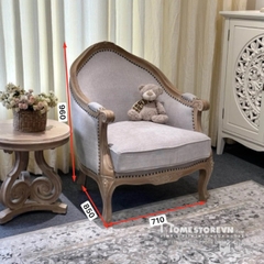 Sofa đơn khung gỗ cổ điển kiểu Pháp - SFD5
