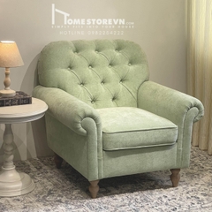 Sofa đơn tay cuộn lưng nút - SFD12