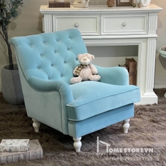 Sofa đơn tay lượn lưng nút - SFD16