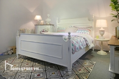 Giường Farmhouse dáng lưng ngang đệm 1m6 - GI4