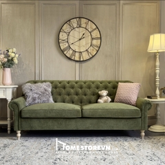 Sofa tay cuộn lưng nút dài 1m8 - SF6