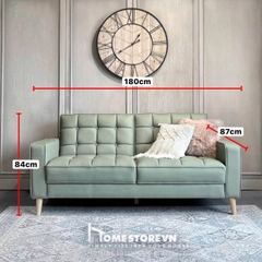Sofa da cn nút vuông 1m8 - SF22