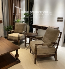 Sofa đơn khung gỗ William - Màu nâu - SFD3N