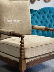 Sofa đơn khung gỗ William - Màu nâu - SFD3N