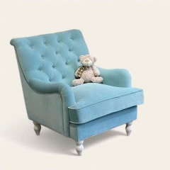 Sofa đơn tay lượn lưng nút - SFD16