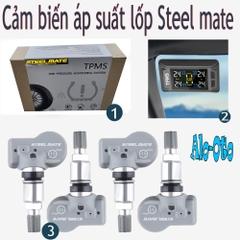 CẢM BIẾN ÁP SUẤT LỐP STEELMATE HIỆN THỊ KÍNH LÁI