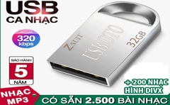 USB 32G PHÁT NHẠC CHẤT LƯỢNG CAO 2400 BÀI NHẠC MP3 (320kbps) + 200 VIDEO DIVX CHUYÊN DỤNG CHO Ô TÔ