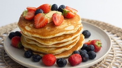 Cách Làm Bánh Pancake (Bánh Kếp) Xốp Mềm Với Sữa Bò Tươi Cho Bữa Sáng