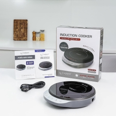 Bếp từ đơn lõi đồng Kaiyo dáng tròn model KIH-426 công suất 1800W
