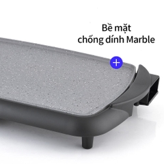 Bếp nướng điện LocknLock EJG262BLK mặt bếp rộng, nướng nhanh, chín đều