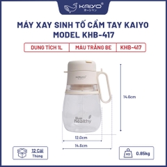 Máy xay sinh tố cầm tay KAIYO KHB-417 pin sạc 1500mAh dung tích 1L
