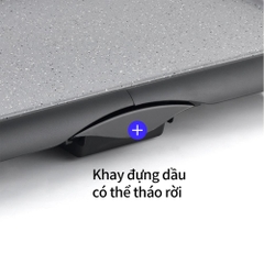 Bếp nướng điện LocknLock EJG262BLK mặt bếp rộng, nướng nhanh, chín đều