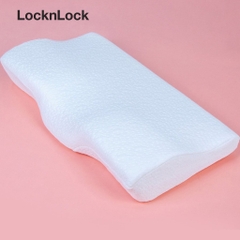 Gối Memory Foam 50D LocknLock HLW114 (62 x 34 x 10 cm) cao su non đàn hồi cao êm ái và hỗ trợ tối ưu cho cổ và vai